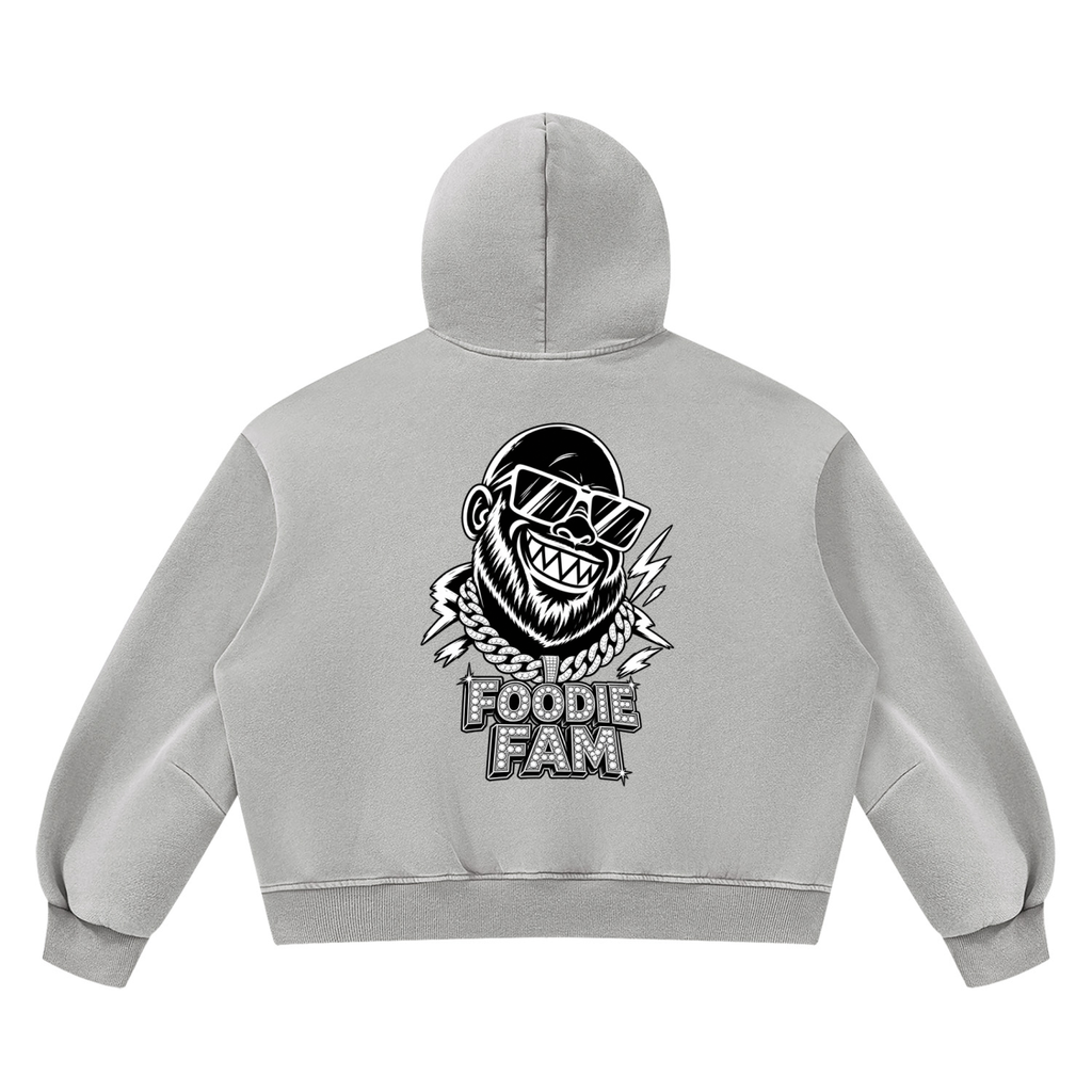 Unisex Vintage Wash Boxy Fleece Hoodie