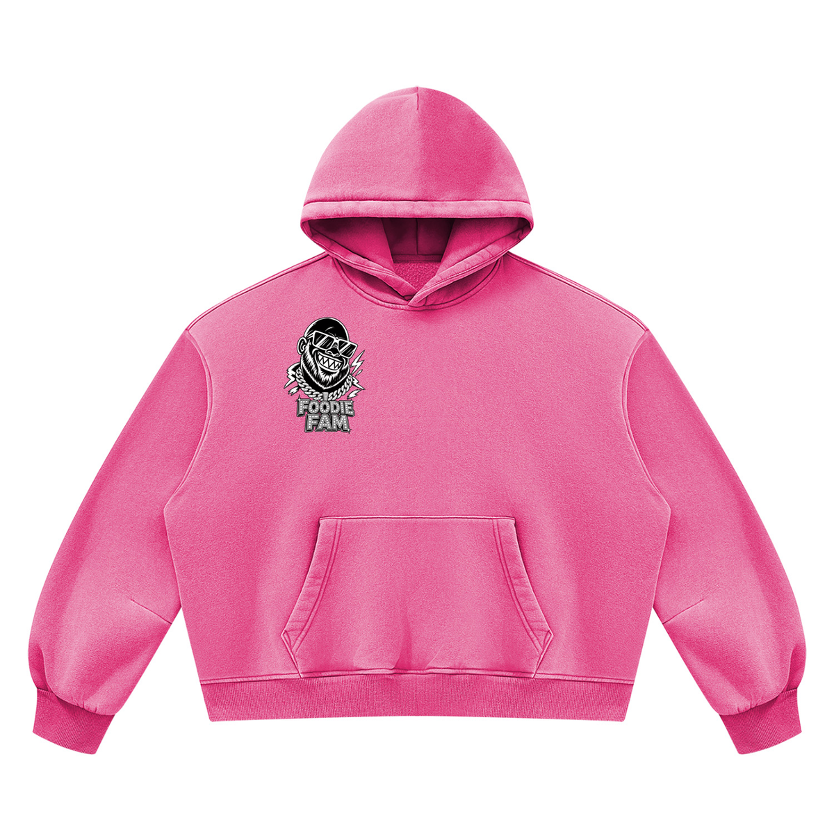 Unisex Vintage Wash Boxy Fleece Hoodie