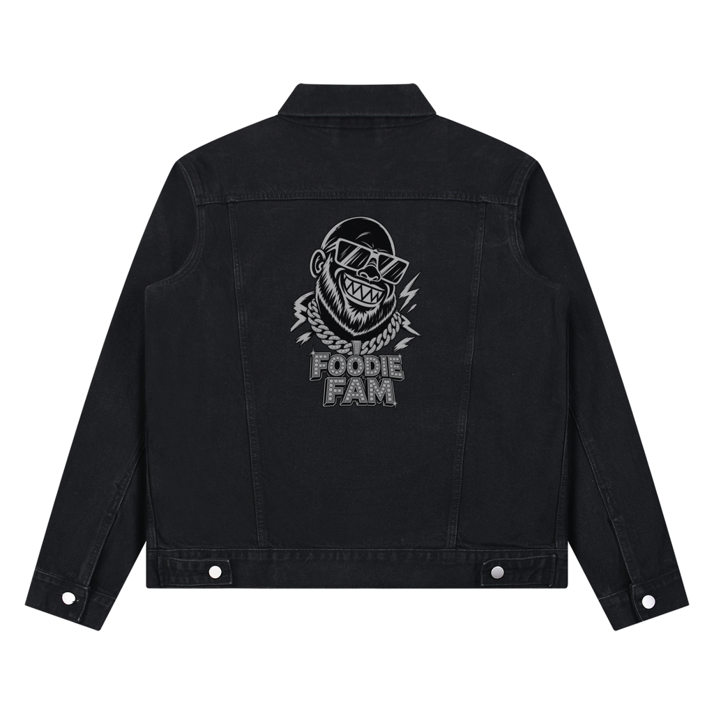 Unisex Vintage Wash Denim Jacket