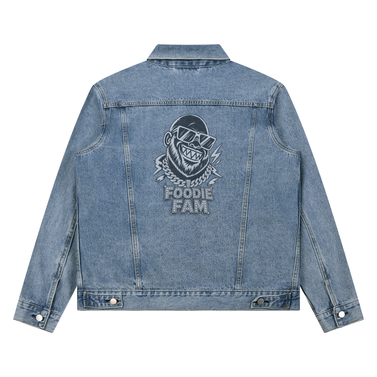 Unisex Vintage Wash Denim Jacket