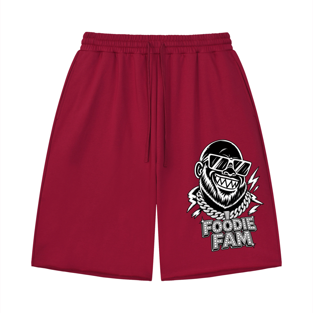 Unisex Loose Raw Edge Shorts