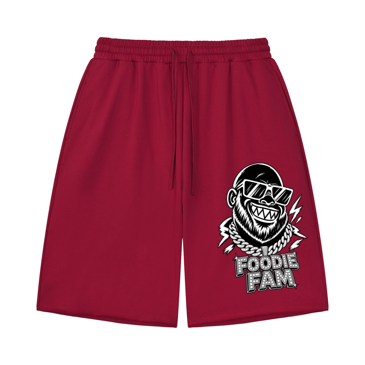 Unisex Loose Raw Edge Shorts