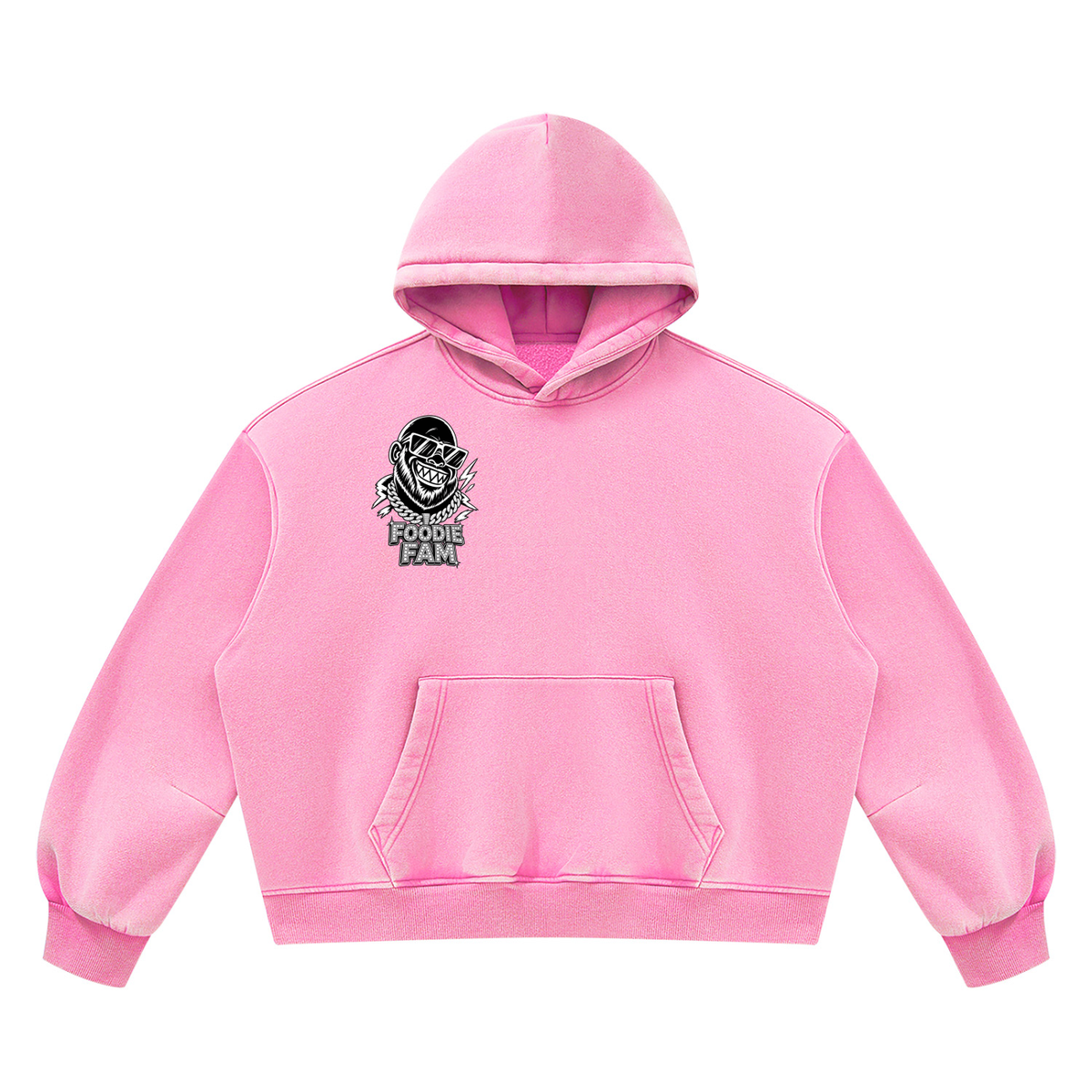 Unisex Vintage Wash Boxy Fleece Hoodie