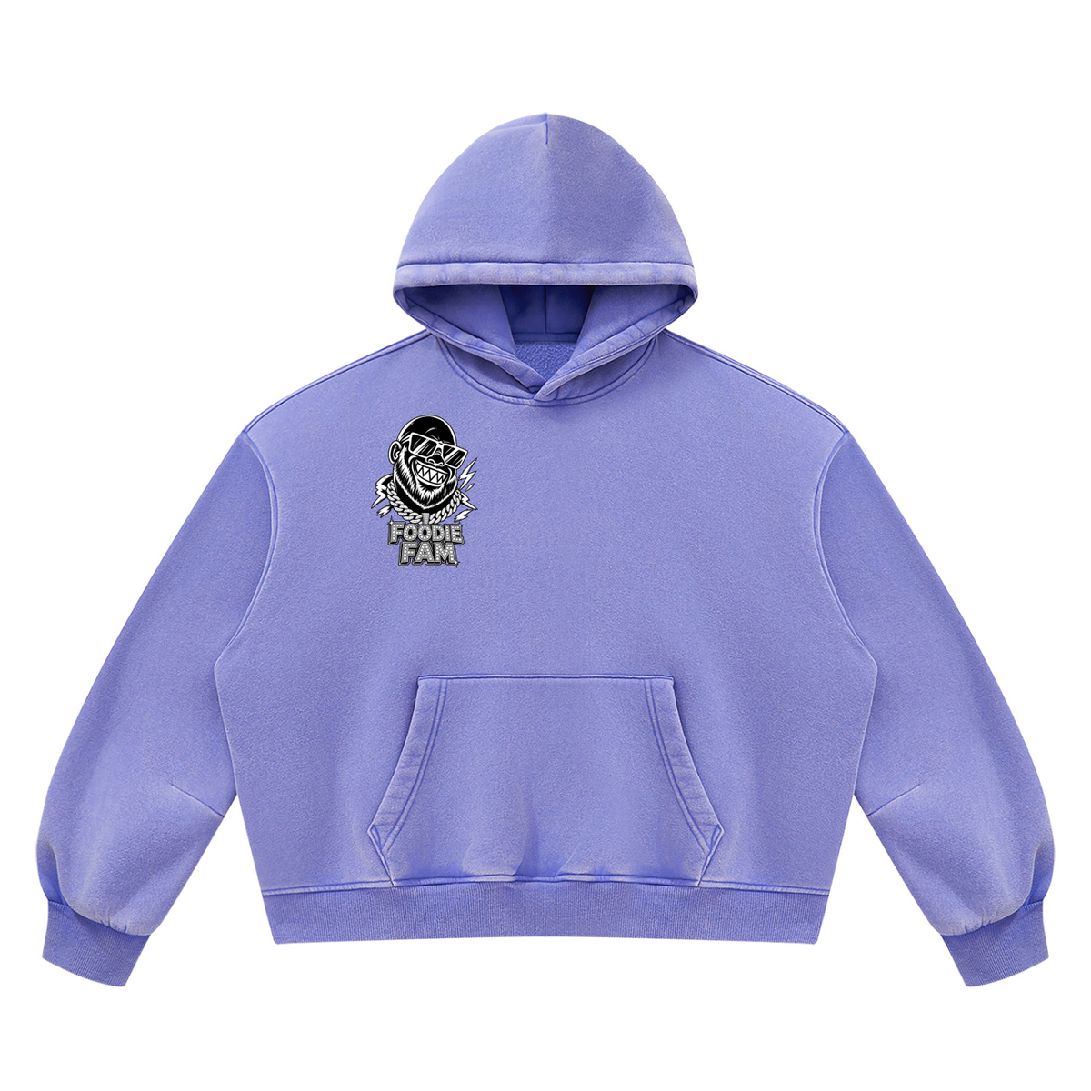 Unisex Vintage Wash Boxy Fleece Hoodie