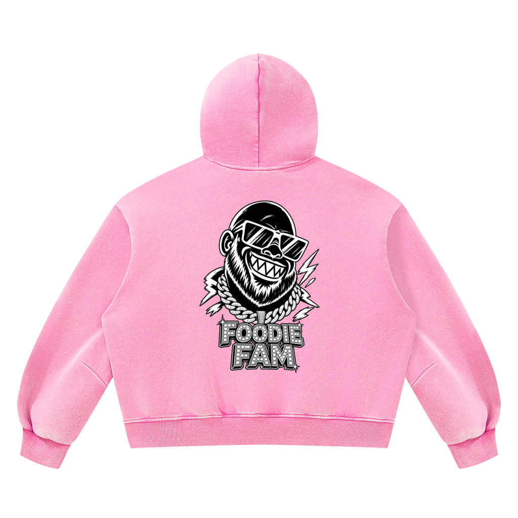Unisex Vintage Wash Boxy Fleece Hoodie