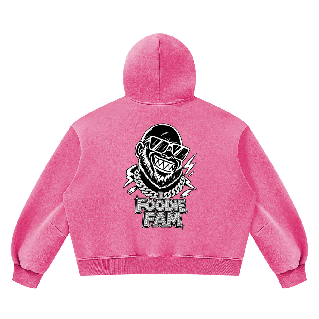 Unisex Vintage Wash Boxy Fleece Hoodie
