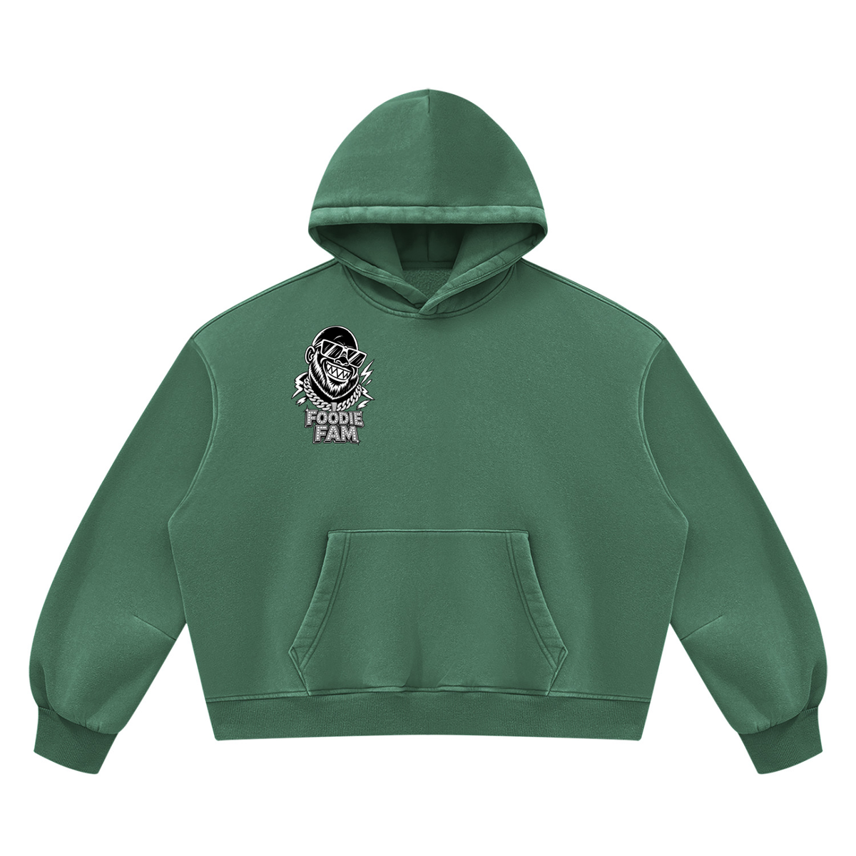 Unisex Vintage Wash Boxy Fleece Hoodie