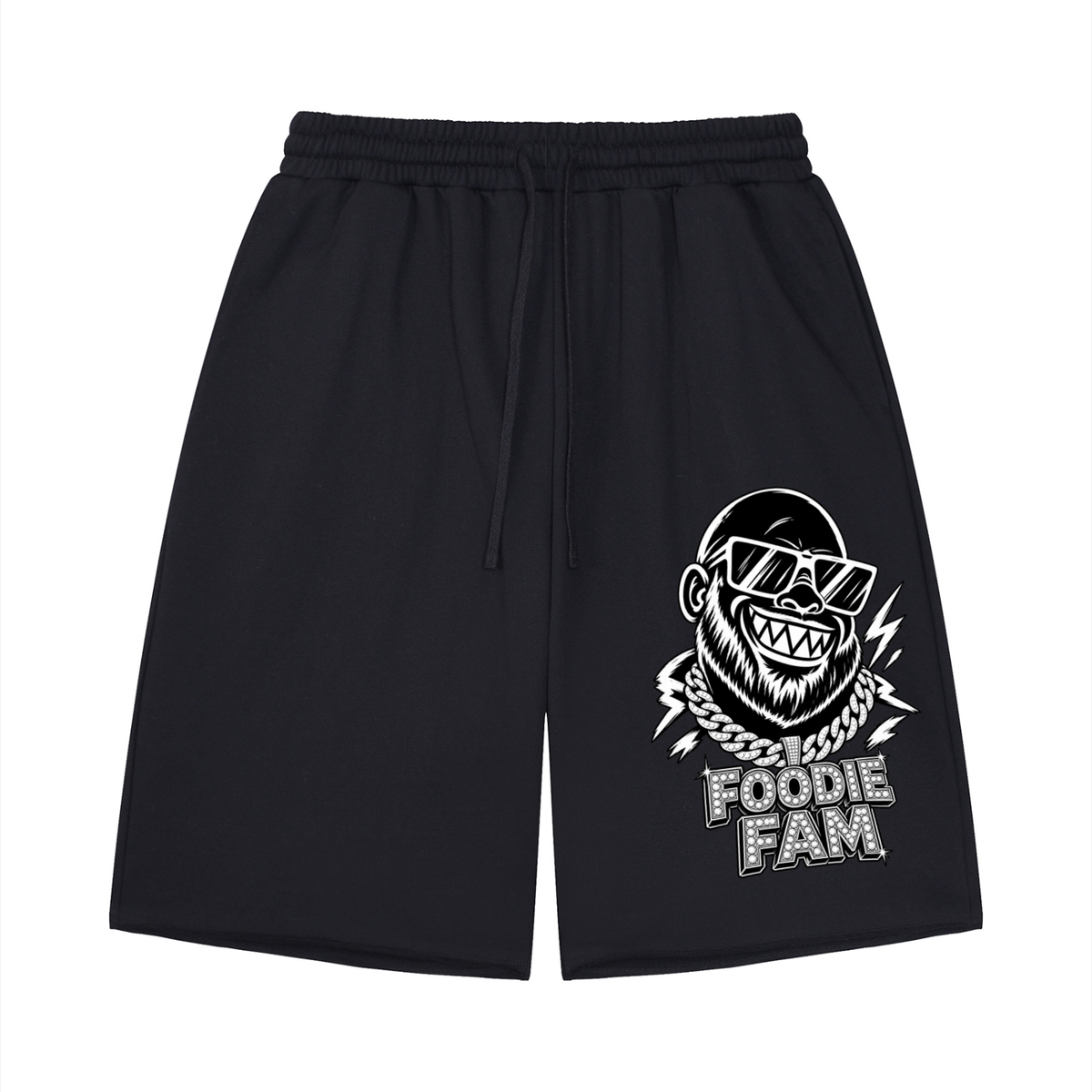 Unisex Loose Raw Edge Shorts