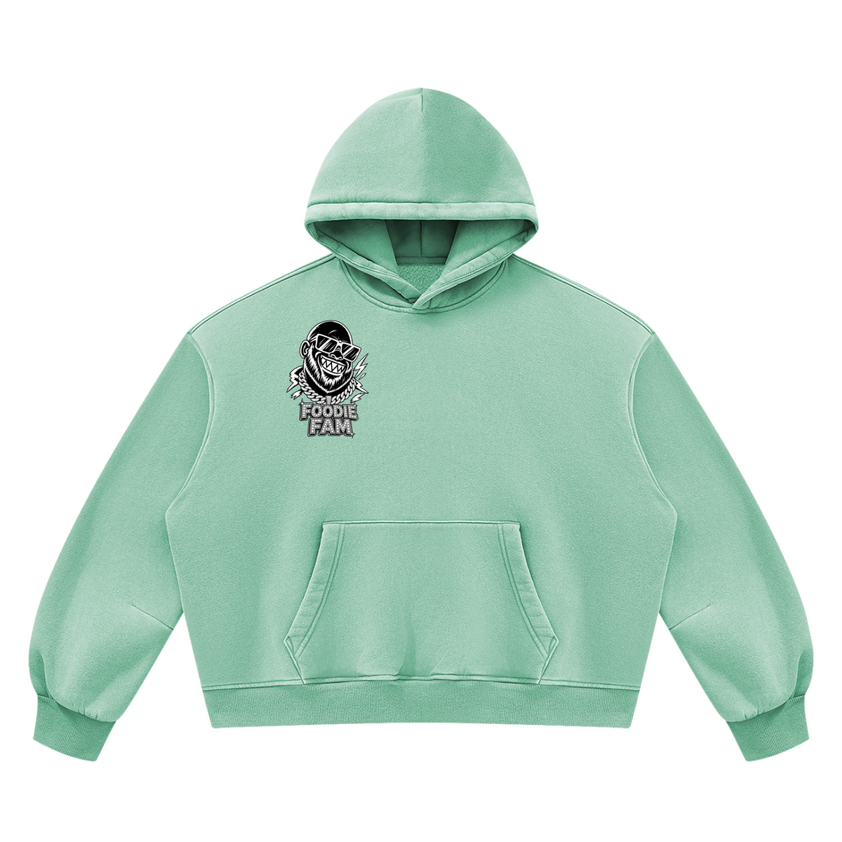Unisex Vintage Wash Boxy Fleece Hoodie