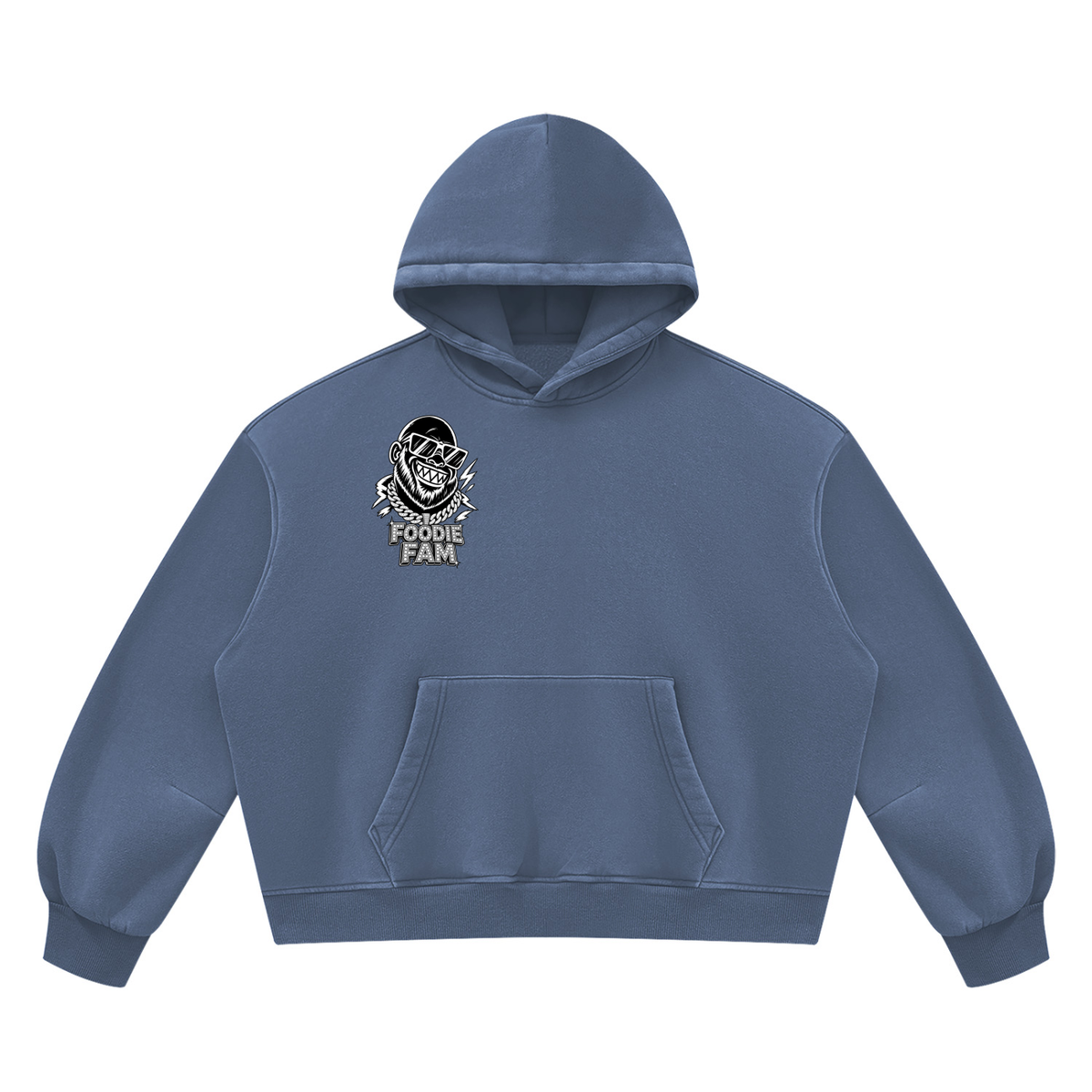 Unisex Vintage Wash Boxy Fleece Hoodie