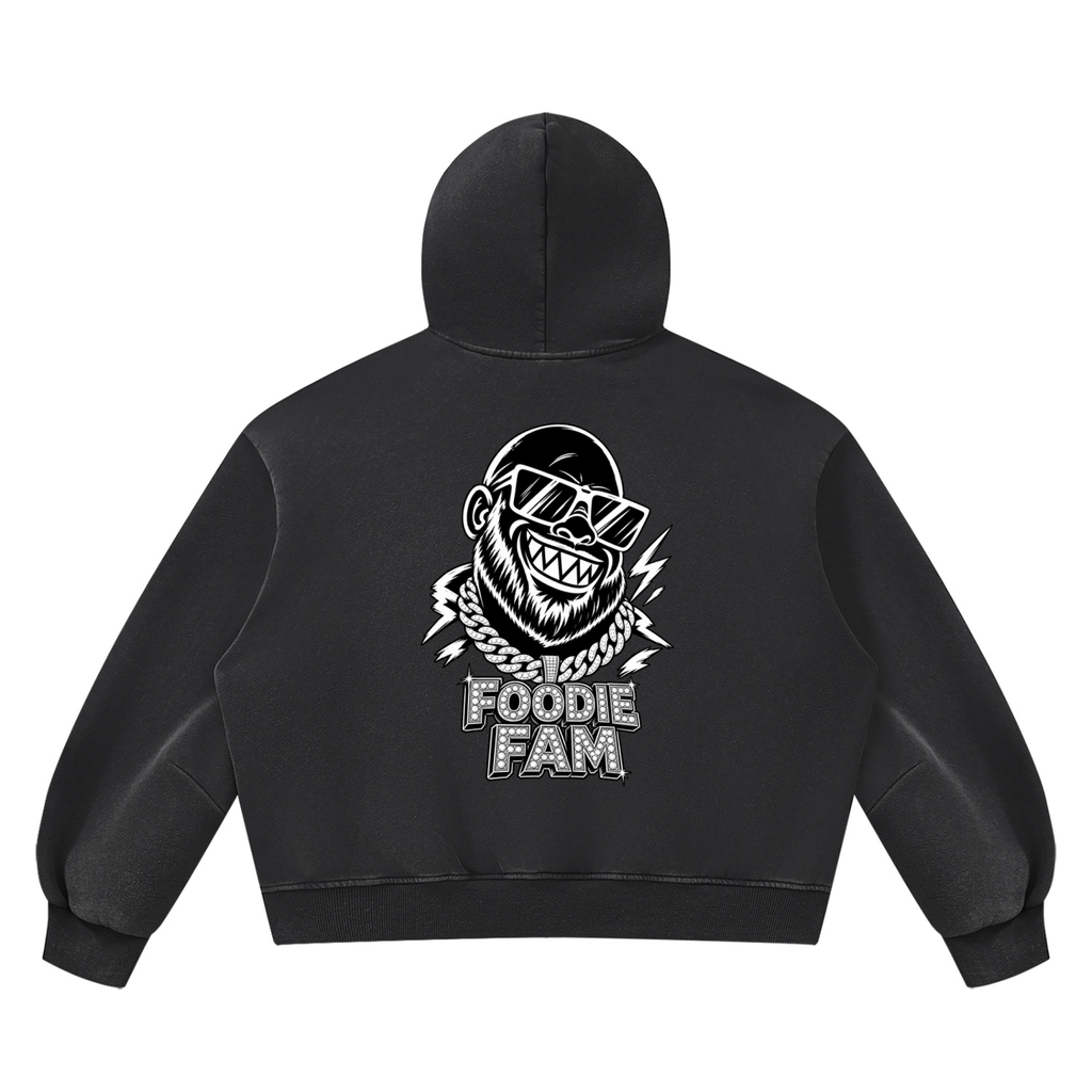Unisex Vintage Wash Boxy Fleece Hoodie