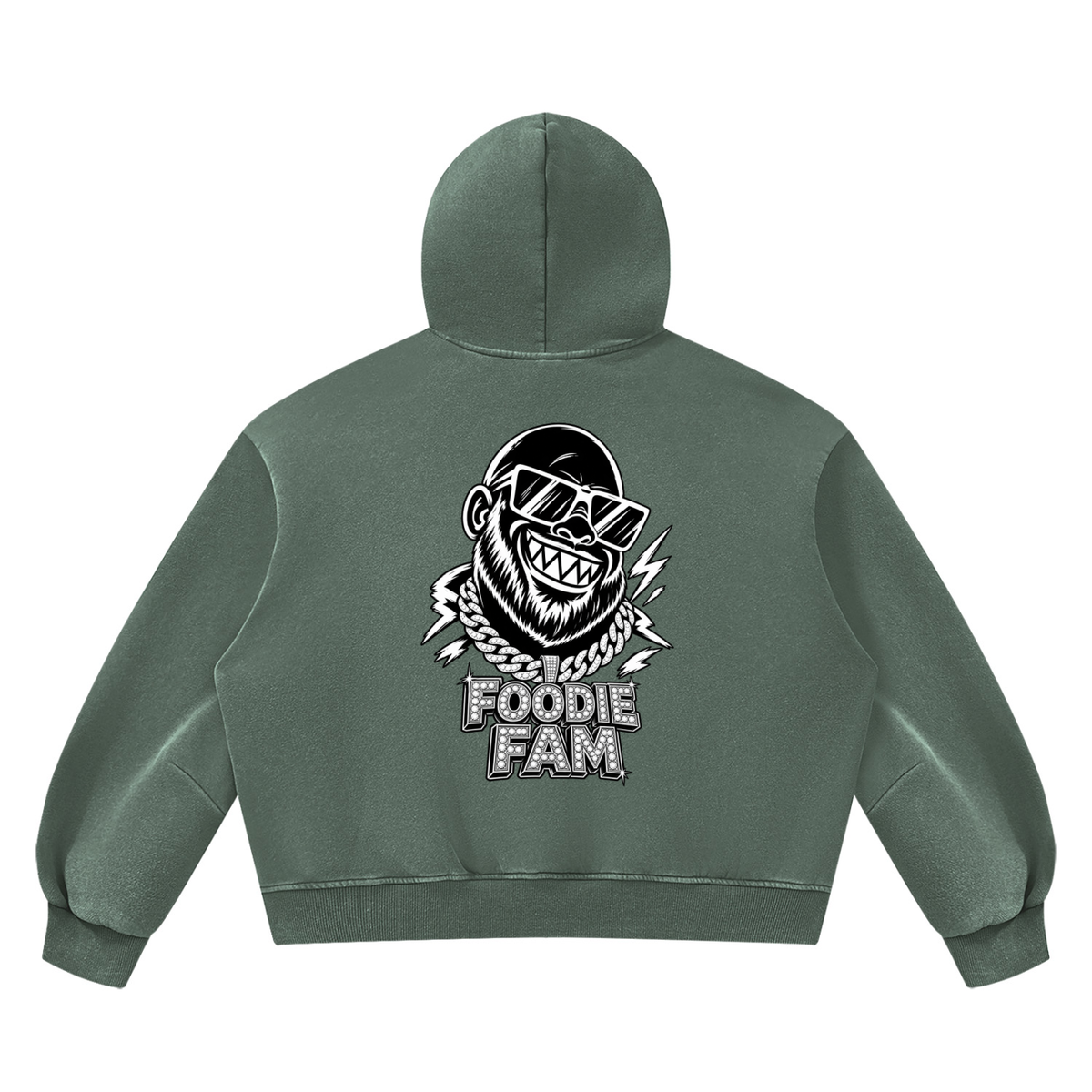 Unisex Vintage Wash Boxy Fleece Hoodie