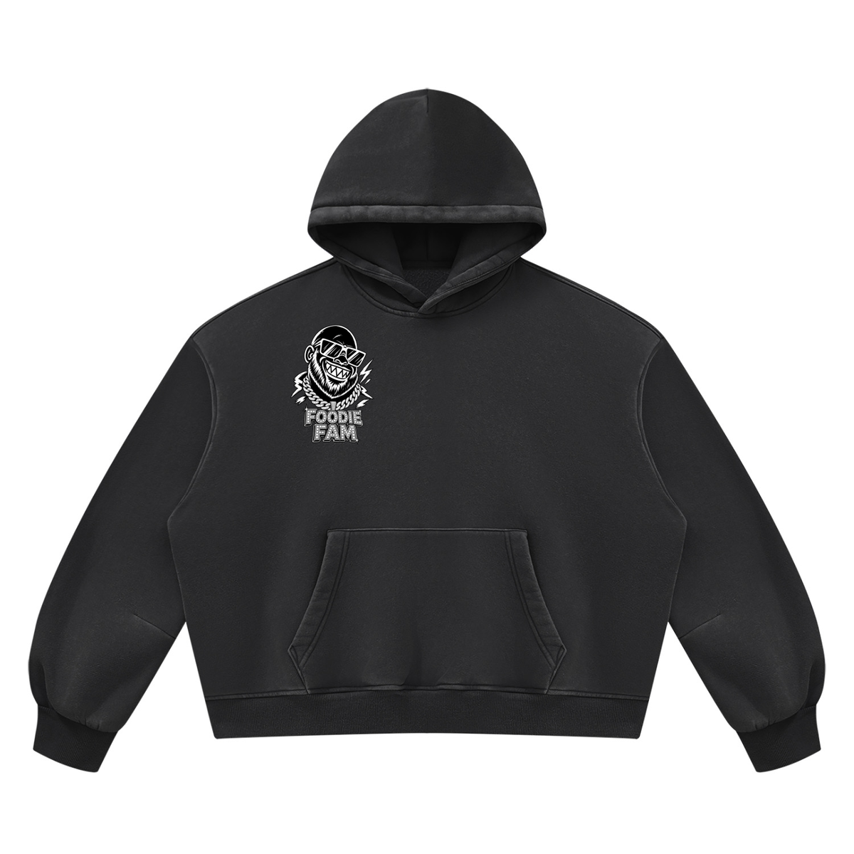 Unisex Vintage Wash Boxy Fleece Hoodie