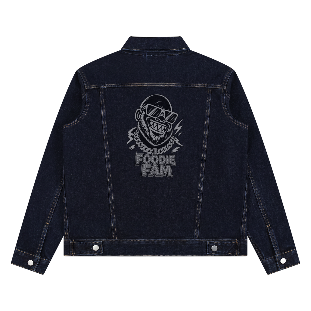 Unisex Vintage Wash Denim Jacket