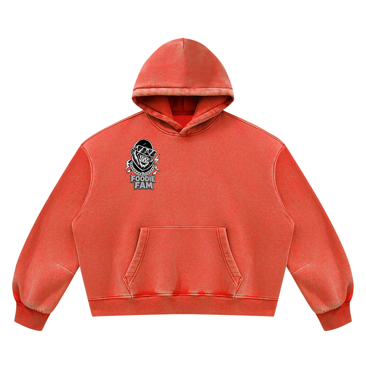 Unisex Vintage Wash Boxy Fleece Hoodie