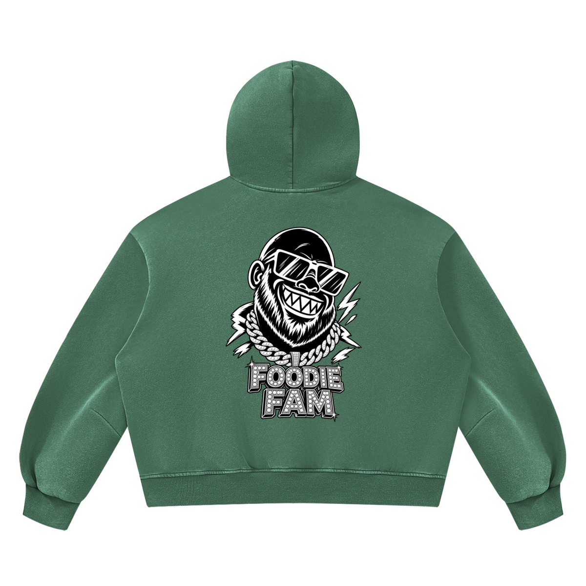 Unisex Vintage Wash Boxy Fleece Hoodie