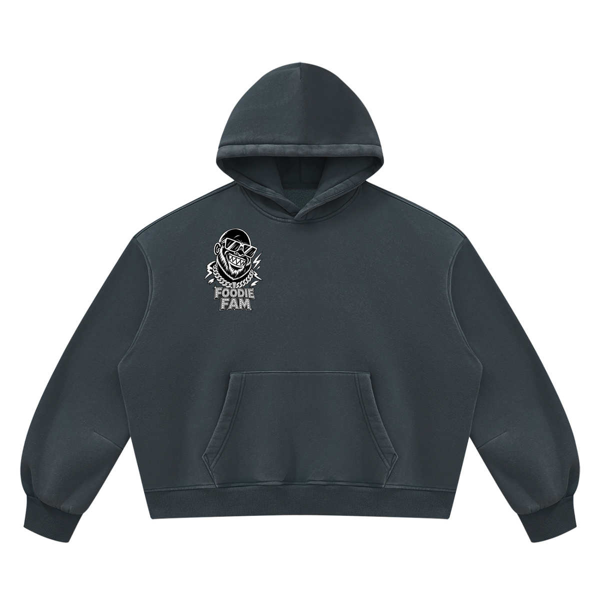 Unisex Vintage Wash Boxy Fleece Hoodie