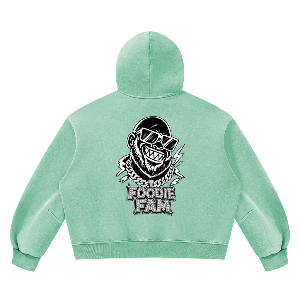 Unisex Vintage Wash Boxy Fleece Hoodie